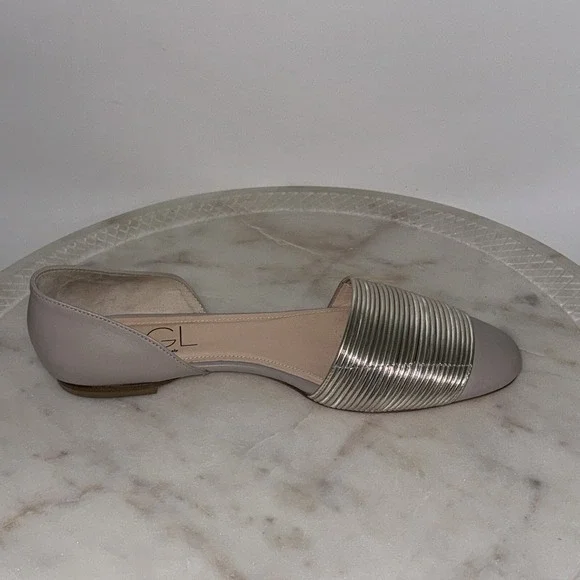 AGL Slip On Flats Leather Nude Beige Made In Italy NEW Women's EU 37 US 7 - Picture 5 of 8